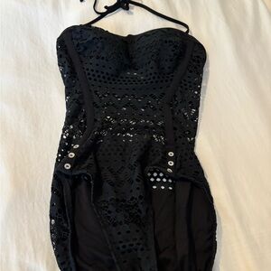 Robin Piccone Crochet One-Piece Swimsuit